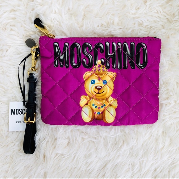 NWT: MOSCHINO Techno Fabric Tufted Wrislet - Picture 2 of 7